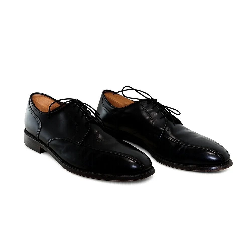 FootJoy Classics Dress Shoes Mens 11 B Black Good Split Toe Leather‎ USA